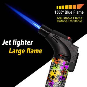 Briquet torche OEM ODM à flamme unique rechargeable en usine à gaz personnalisé - Product Image 3