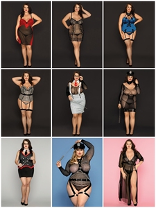 Kostum Ukuran <span class=keywords><strong>Plus</strong></span> Erotis Wanita Seksi untuk Wanita Dewasa Set Pakaian Dalam Kelinci Cosplay Kelinci Jumpsuit Lingerie - Product Image 4