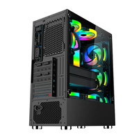 ZeroMaster noir armoire d'ordinateur de bureau ATX Micro ATX carte mère pris en charge boîtier d'ordinateur de jeu de haute qualité tour de Port USB