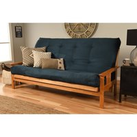 Pyrrho Queen 86 "de ancho futón y colchón sofá cama de salón de madera maciza