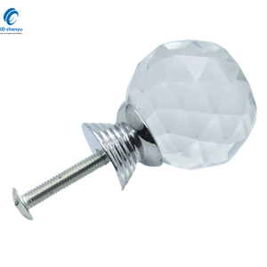 Toptan mobilya için 30mm kristal yuvarlak cam küre kapı kolları takas - Product Image 2