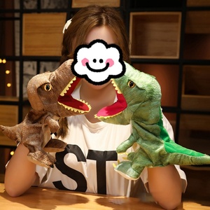 Marionetas de Mano de Peluche de Dinosaurio, Nuevo Diseño, Juguetes de Peluche de Animales de Dinosaurio, Marionetas de Mano Realistas de Triceratops y Tiranosaurio Rex para Niños - Product Image 3