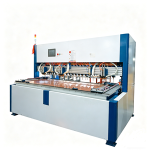Machine de soudage CNC pour portes en verre à 28 têtes avec système servo pneumatique, adaptée aux châssis et aux meubles en acier. - Product Image 3
