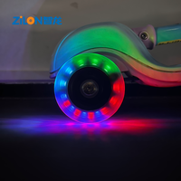Roues de patins à roulettes lumineuses LED personnalisées en PU, alimentées par aimant, durables et imperméables pour adultes