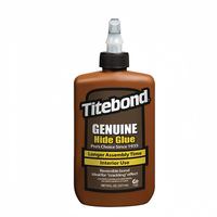 Pegamento de Cuero Genuino Titebond, Adhesivo de Precisión con Proteína Natural para Trabajos en Madera, Embalaje y Reparación de Instrumentos Antiguos - Color Ámbar