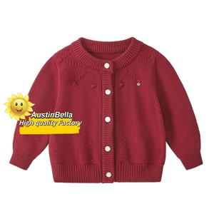 Suéteres Personalizados para Bebés, Camisetas de Punto para <span class=keywords><strong>Recién</strong></span> Nacidos, 100% Algodón, Estilo Chino, Manga Larga, Cuello Redondo, para Niñas - Product Image 2
