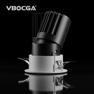 Vòng hình vuông COB lõm trần Downlight Vòng 9W trimless Đen dẫn xuống đèn - Product Image 6