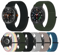 Bracelet de montre intelligente réglable, sangle de remplacement pour Samsung Galaxy Watch8/8 Classic, boucle en nylon tissé en tissu