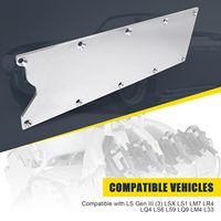Kit de couvercles de carter moteur LSX LS1 Gen 3 Billet LS Gen III (3) Valley - Couvercle de moteur en aluminium billette