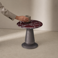 Ensemble de tables basses en bois minimalistes irrégulières pour chambre et salon