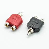 Adaptateur RCA Y Splitter AV Audio Vidéo, convertisseur de prise 1 mâle vers 2 femelles, kit adaptateur couleur lotus, prise RCA vers double