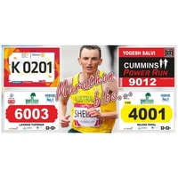 Plantillas para Dorsales de Carrera |   Pulsera Deportiva Personalizada con 7 Diseños Digitales Imprimibles para Carreras