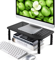 Support de moniteur ergonomique iDock à 3 niveaux de hauteur réglable en métal pour imprimante et ordinateur