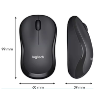 Logitech M220 souris sans fil silencieuse ambidextre gaucher droitier 1000dpi suivi optique 2.4ghz avec récepteur USB