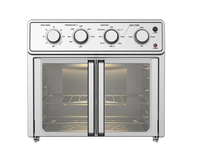ANBOLIFE OEM&ODM Horno Freidora de Aire Inteligente de 25L No Tóxico con Control de Perilla de Puerta Abierta Desmontable y Nueva Tecnología de Calentamiento para Cocción Rápida