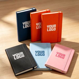Wholesale Logo Print <b>Journal</b> Office Hardcover A5 Pu Leather Note Books for Promotion Business Company Gift Custom <b>Blank</b> Notebook - Product Image 1