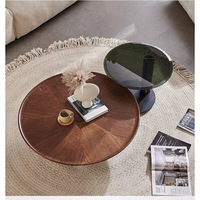 Meubles de salon italiens modernes et simples, ensemble de table basse ronde, style minimaliste, style farmhouse, table d'appoint créative pour usage domestique