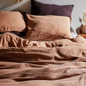 Làm bằng pháp linen vải mềm rửa sạch 100% Linen khách sạn Khăn trải giường Ga Trải Giường Bộ đồ Giường Màu Trắng đặt <span class=keywords><strong>Oeko</strong></span> 100 - Product Image 5