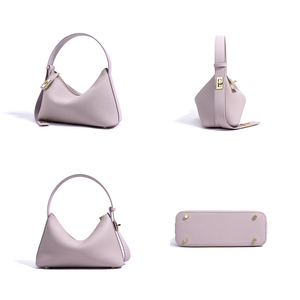 Bolso de mano de cuero genuino de diseño exclusivo, bandolera cruzada de gama alta para la Petite. - Product Image 4