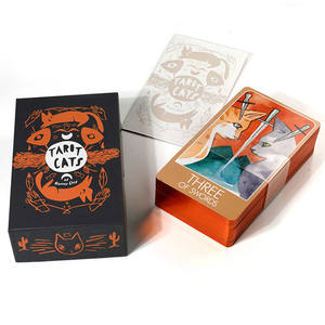 12*7Cm Volledig Engels Hoge Kwaliteit Papier Tartot Kaart Hardcover Laser Hot Stamping Zilveren Geschenkdoos Voor Kaart <span class=keywords><strong>Tarot</strong></span> - Product Image 5