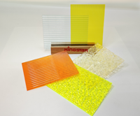 Plaque acrylique transparente texturée gaufrée de 2 à 10 mm pour la publicité et les expositions, avec service de découpe et dimensions personnalisées