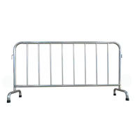 Barrière de contrôle de foule portable en acier galvanisé à chaud pour la gestion des files d'attente de concerts