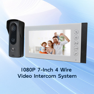 Kit de vidéophone pour villa avec 2 caméras + 1 moniteur + serrure |   Système filaire 4 fils, écran tactile 7 pouces, étanche IP65 - Product Image 6