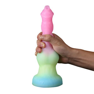 Flüssigsilikon Stark Saugend Weich Riesiger Alien Fluoreszierender <span class=keywords><strong>Dildo</strong></span> Anales Spielzeug Gigantischer Monster-<span class=keywords><strong>Dildo</strong></span> - Product Image 2