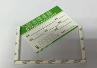Porte-étiquette de prix en acrylique transparent personnalisé Porte-affiche en acrylique Porte-billets d'assurance avec ruban adhésif