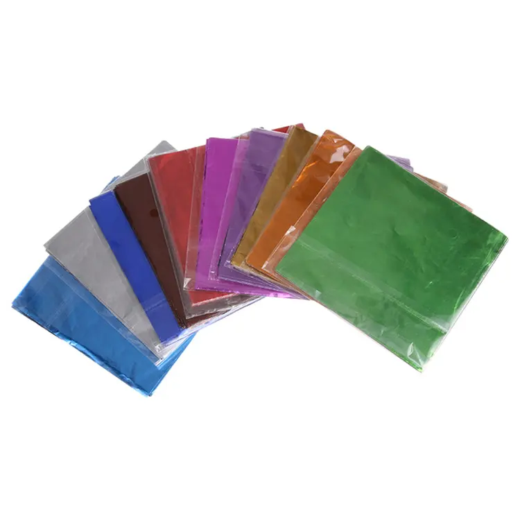 Benutzer definierte 3,15x3,15 Square Candy Aluminium folie Wrapper für Pralinen Verpackung süß