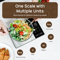 Balance de cuisine intelligente numérique électronique portable OEM en acier inoxydable de 5 kg, alimentée par piles, avec minuterie pour peser les aliments