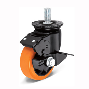 Nhiệm vụ trung bình cam PU bánh xe cố định <span class=keywords><strong>Caster</strong></span> <span class=keywords><strong>4</strong></span> inch cho thiết bị xe đẩy bánh xe - Product Image 5