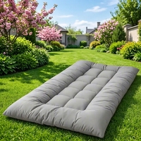Tapis orthopédique pour chien résistant aux rayures, protection de la colonne vertébrale, rembourrage épais, lavable, gris, pour grands chiens