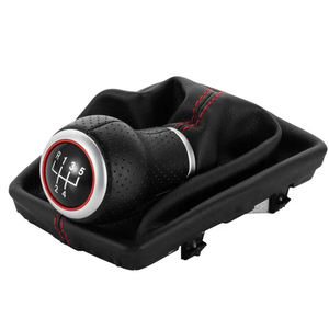 Perilla de cambio de marchas de 5/6 velocidades, palanca de palo, Polaina, línea roja, cubierta de maletero para <span class=keywords><strong>Audi</strong></span> <span class=keywords><strong>A4</strong></span> S4 B8 8K A5 Q5 <span class=keywords><strong>s</strong></span>-<span class=keywords><strong>line</strong></span> 07-15 de cuero - Product Image 2