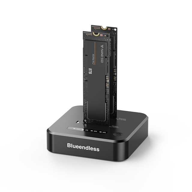 M2 NVME Cloner Docking Station Clone Duplicator M2 PCIE NVME SSD Enclosure With Offline Clone External Nvme Enclosure Clone