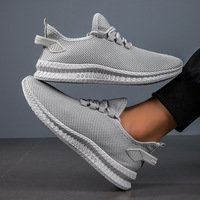 Chaussures de course en maille respirante pour hommes, grande taille, légères, vente chaude, stock entrepôt, vente en gros