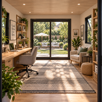 Studio de jardin moderne pour la maison, espace multifonctionnel indépendant pour le travail, les loisirs ou la détente avec une conception préfabriquée gain de place