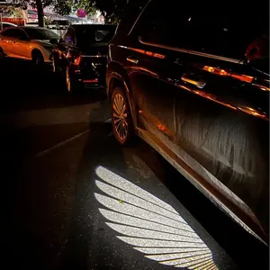 car angel wings Welcome Lights Adjustable Angle Ghost Shadow Daytime Running led light