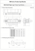 Conector PCB Macho de la Serie M80-540 de Paso de 2 mm, Conector de Orificio Pasante en Ángulo Recto con Contactos Dorados, Suministro de Fábrica