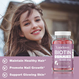 Non-gmo Biotin Gummies untuk dewasa pertumbuhan rambut & suplemen kekuatan kuku dengan dukungan kolagen Vitamin & <span class=keywords><strong>Mineral</strong></span> kompleks - Product Image 4