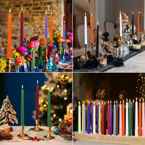 Factory Supply Multi-Colored Unscented Conic <b>Taper</b> <b>Candles</b> - Product Image 6