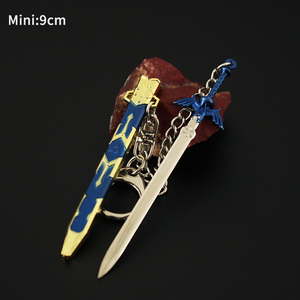 Mini espada de Metal, espada maestra, escudo Hylian, juego de Zelda, juguete para regalo, Zelda, lágrimas del Reino, adornos, juguetes para niños de 7 a 13 años - Product Image 2