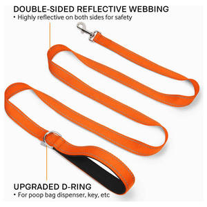 برتقالي عاكس مزدوج الوجهين مع مقبض مبطن مخصص 6 أقدام - Product Image 2