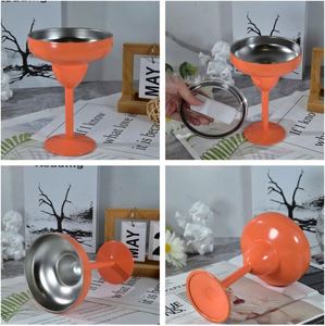 Gobelet isotherme en métal prêt à être expédié, 10 oz, en acier inoxydable MartiGlass pour cocktails, vin, boissons froides - Product Image 3