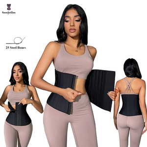 Noir femmes Ann <span class=keywords><strong>Chery</strong></span> colombie ceinture 29.5CM 25 acier os taille formateur poussant des trous d'air Latex Corselet pour la perte de poids - Product Image 1