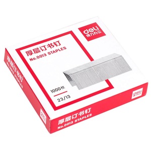 Grapas Deli de Capa Gruesa 23/13, Resistentes, Caja de 1000 Piezas, Material de Oficina - Product Image 5