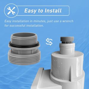 Convient au kit de conversion <span class=keywords><strong>Intex</strong></span> Coleman 4560 et compatible avec les tuyaux de <span class=keywords><strong>piscine</strong></span> <span class=keywords><strong>Intex</strong></span> Hayward - Product Image 5