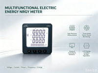 EASTSONG ES96ZY Medidor de Panel Trifásico Multifuncional RS485 Modbus LCD Analizador de Energía de 8 Dígitos 4DI 2DO Salida de Relé Clase 0.5S