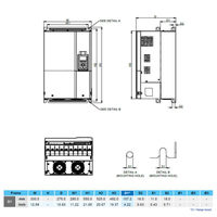 Delta CP2000 VFD750CP43B-21 75kW 100HP 3-Fasa 460V Pengontrol Vektor Kipas & Pompa VFD Tertutup IP20 Drive Original Baru Tersedia di Stok