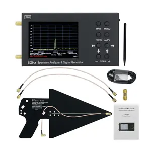 Di động SA6 quang phổ phân tích tín hiệu máy phát điện + HT6 đăng nhập định kỳ ăng ten 0.6-10GHz EMC ăng-ten cho 2G 3G 4G LTE